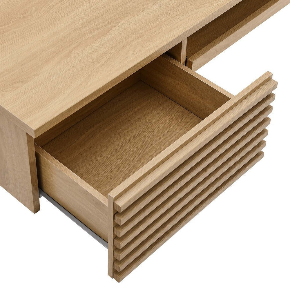 Render Wall Mount Wood Office Desk MDY-EEI-5865-OAK