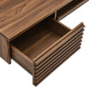 Modway Render Mid-Century Modern Wall Mount Office Desk Walnut MDY-EEI-5865-WAL