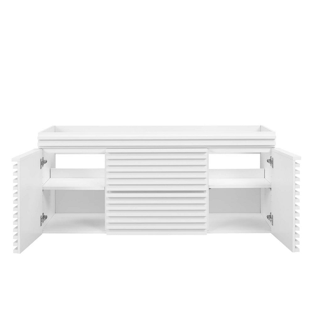 Modway Render 48’’ Single Sink Compatible (Not Included) Bathroom Vanity Cabinet in White MDY-EEI-5866-WHI