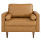 Modway Valour Leather Tufted Accent Armchair in Tan MDY-EEI-5869-TAN