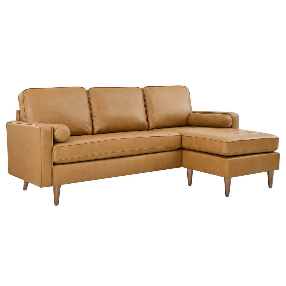 Modway Valour Sectional, 78" Sofa, Tan