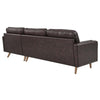 Modway Valour Sectional 98’’ Sofa Brown MDY-EEI-5873-BRN