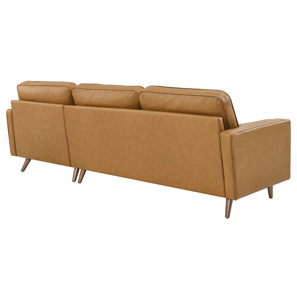 Modway Valour Sectional 98’’ Sofa Tan MDY-EEI-5873-TAN