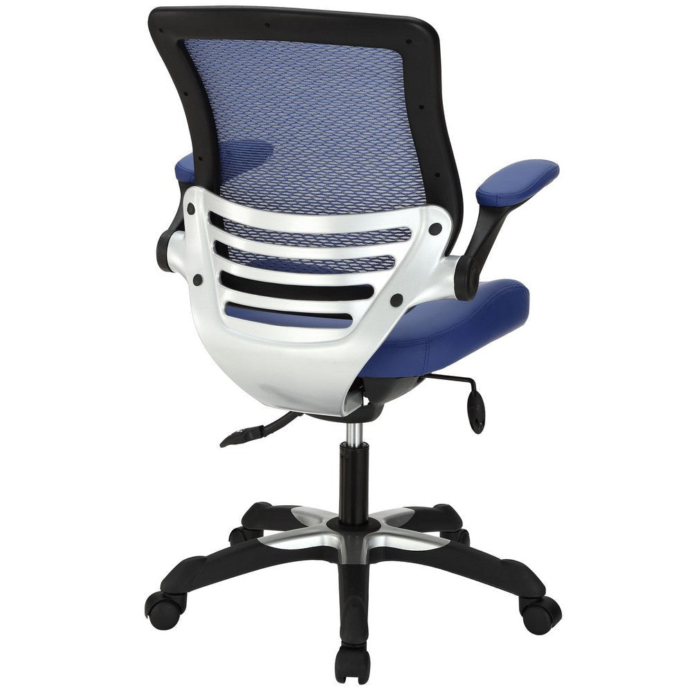 Edge Vinyl Office Chair - No Shipping Charges MDY-EEI-595-BLU