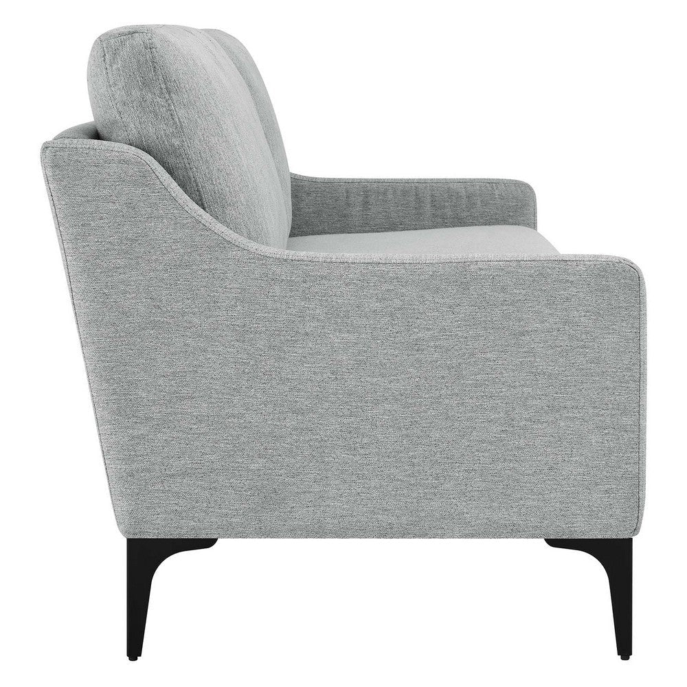 Modway Corland Upholstered Fabric Sofa Light Gray MDY-EEI-6019-LGR