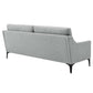 Modway Corland Upholstered Fabric Sofa Light Gray MDY-EEI-6019-LGR