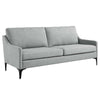 Modway Corland Upholstered Fabric, Sofa, Light Gray