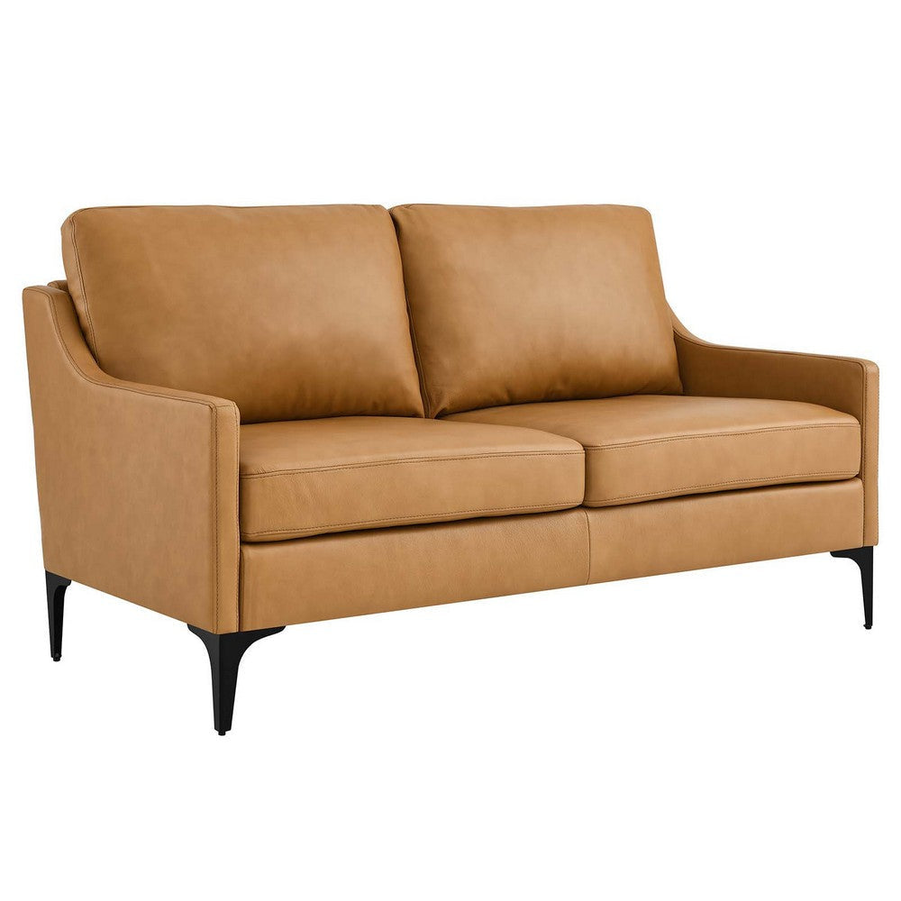 Corland Leather Loveseat - No Shipping Charges