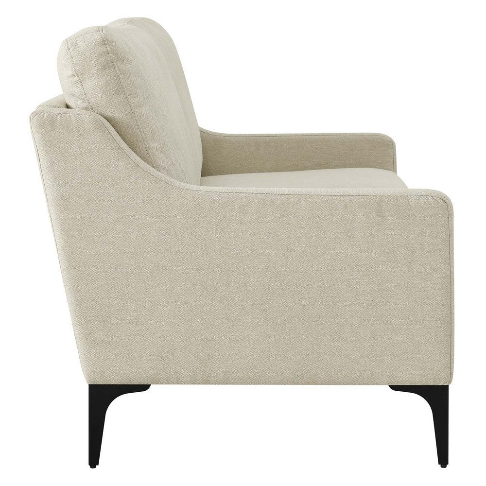 Corland Upholstered Fabric Loveseat - No Shipping Charges MDY-EEI-6021-BEI