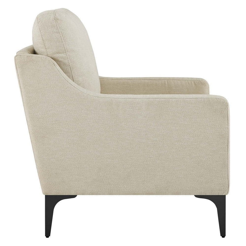 Corland Upholstered Fabric Armchair - No Shipping Charges MDY-EEI-6023-BEI