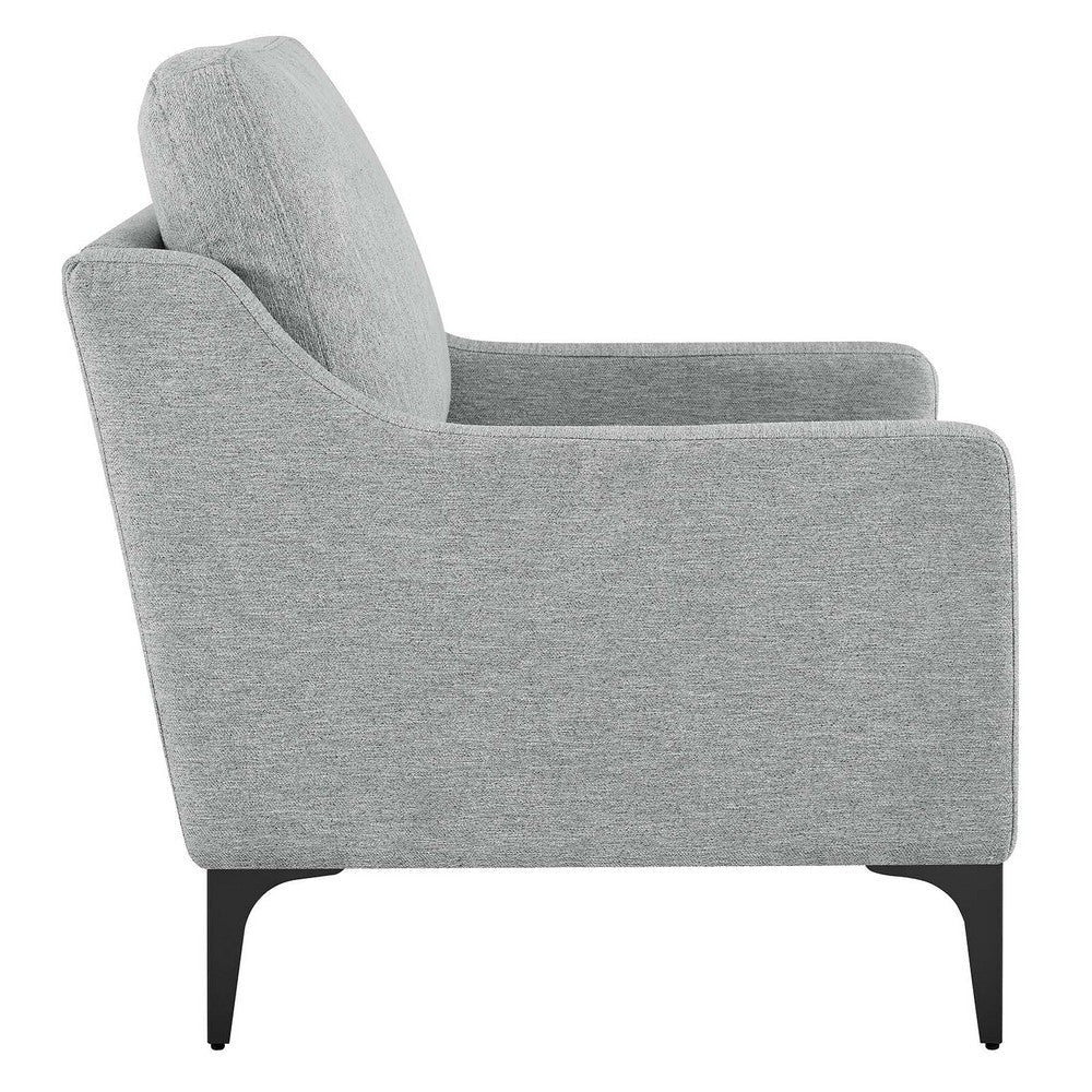 Corland Upholstered Fabric Armchair - No Shipping Charges MDY-EEI-6023-LGR