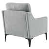 Modway Corland Upholstered Fabric Armchair Light Gray MDY-EEI-6023-LGR