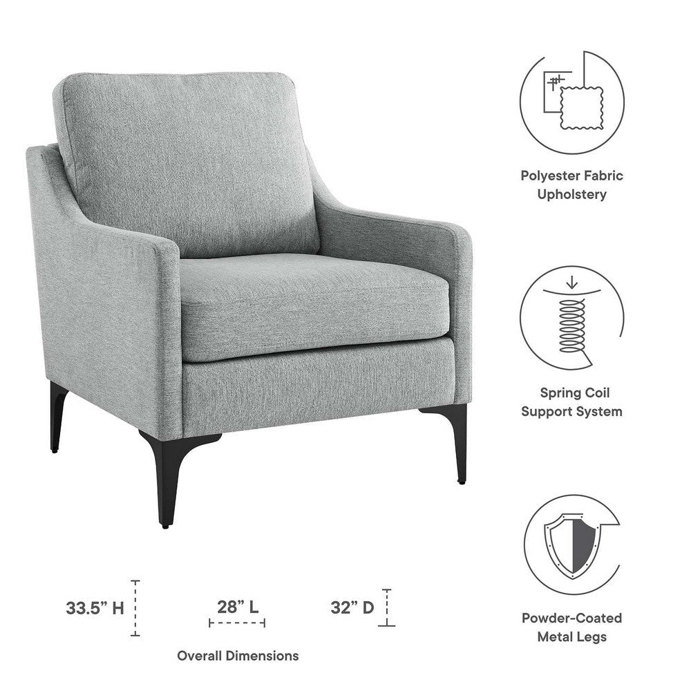 Corland Upholstered Fabric Armchair - No Shipping Charges MDY-EEI-6023-BEI