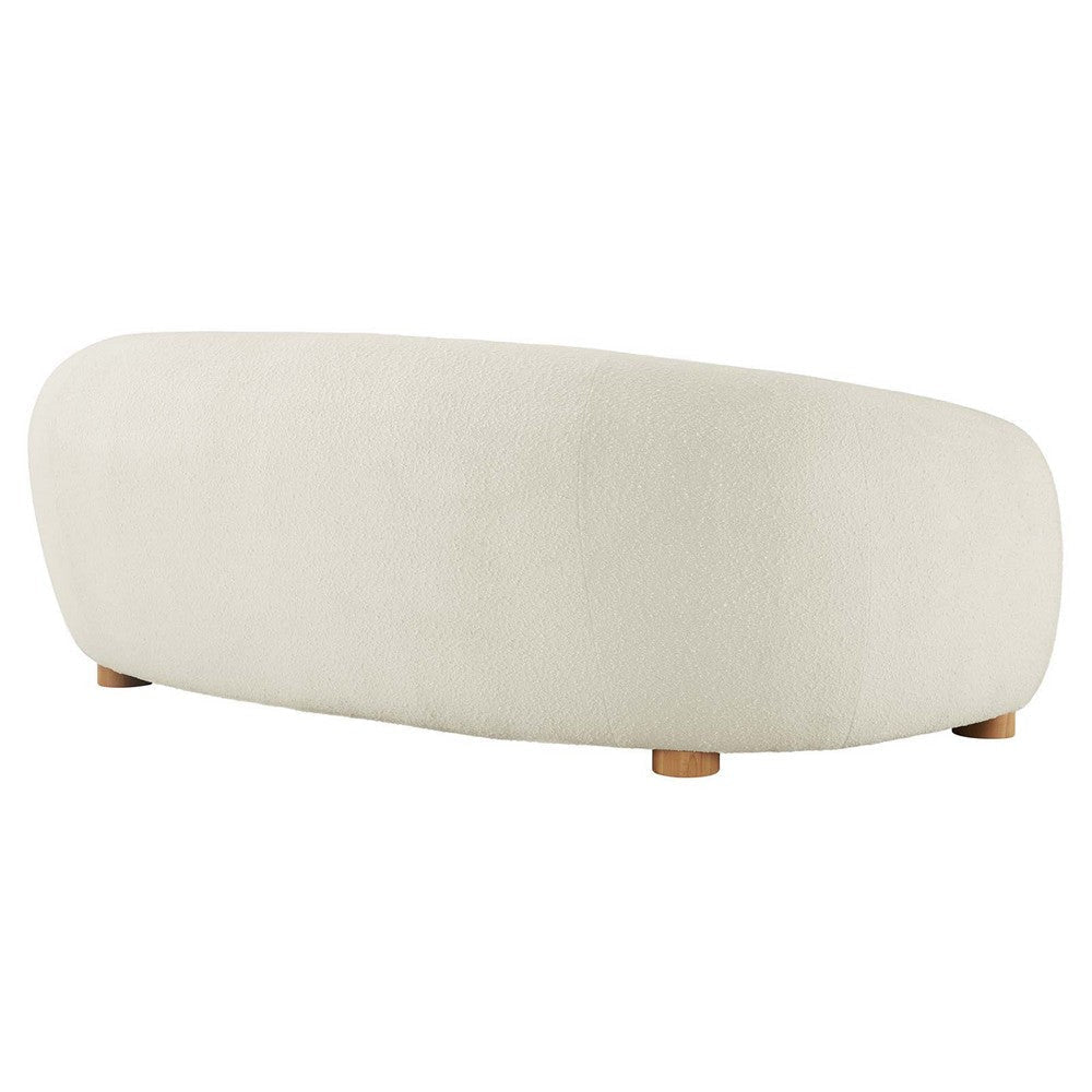 Modway Abundant Boucle Upholstered Fabric Sofa Ivory MDY-EEI-6024-IVO