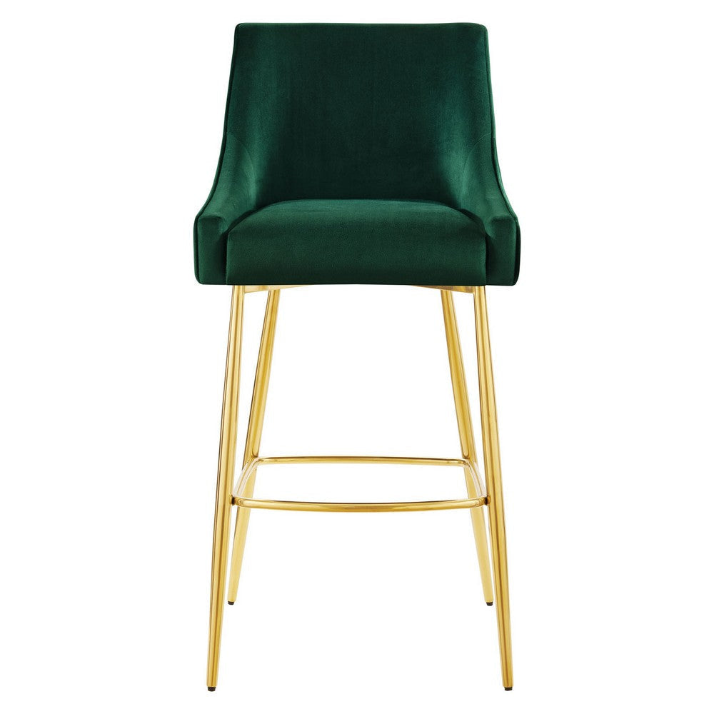 Modway Discern 2 Two Bar Stools Green MDY-EEI-6037-GRN