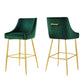 Modway Discern 2, Two Bar Stools, Green