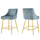 Modway Discern 2, Two Counter Stools, Light Blue