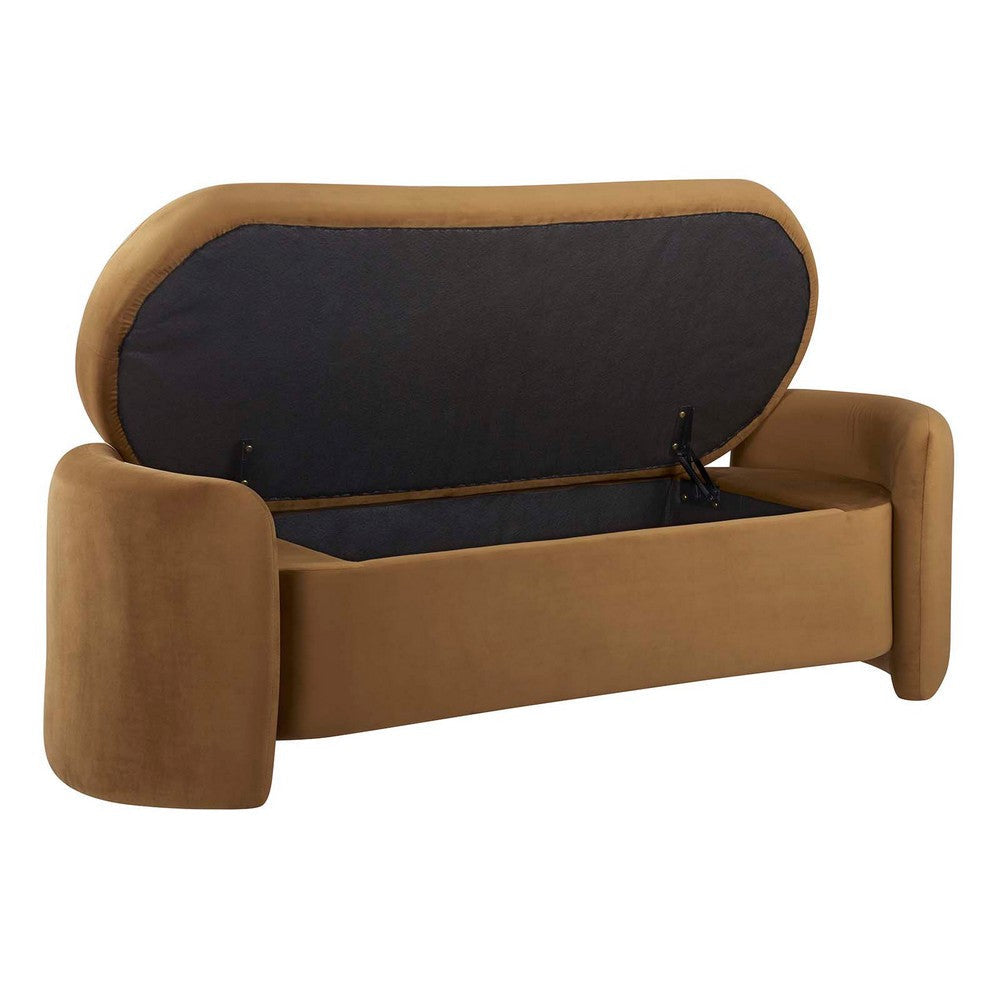 Nebula Upholstered Performance Velvet Bench - No Shipping Charges MDY-EEI-6054-COG