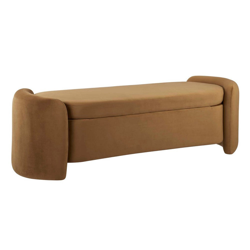 Nebula Upholstered Performance Velvet Bench - No Shipping Charges MDY-EEI-6054-COG