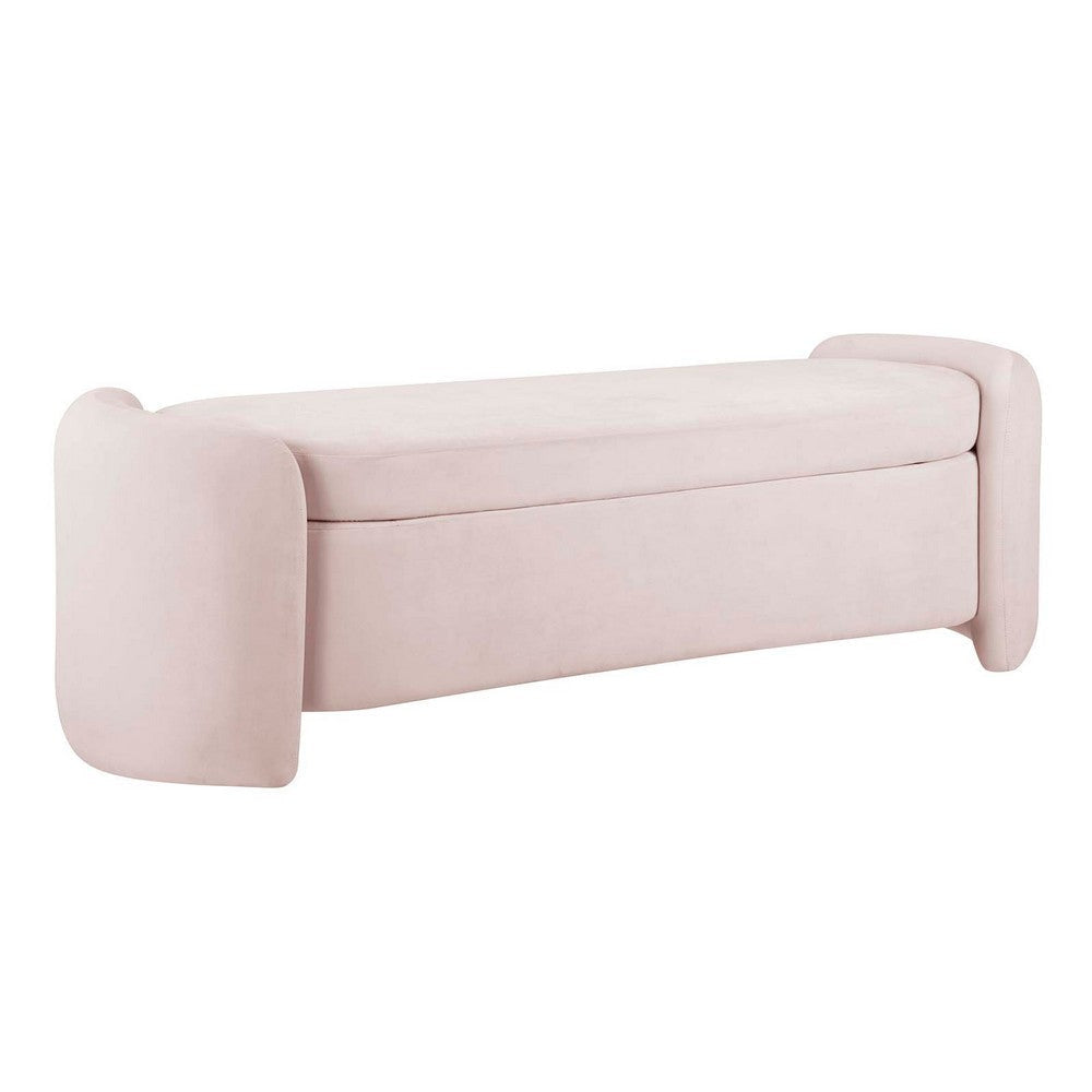 Nebula Upholstered Performance Velvet Bench - No Shipping Charges