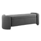 Nebula Boucle Upholstered Bench - No Shipping Charges MDY-EEI-6056-CHA