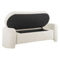 Nebula Boucle Upholstered Bench - No Shipping Charges MDY-EEI-6056-IVO