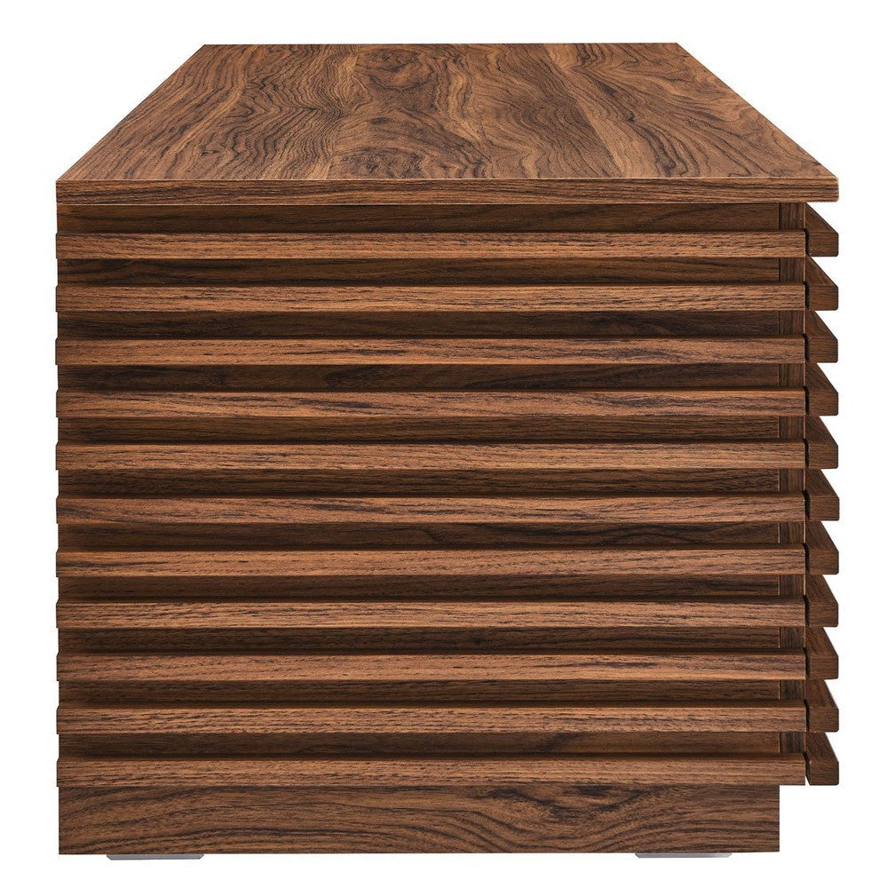 Modway Render 47’’ Wood Grain Storage Bench in Walnut MDY-EEI-6057-WAL