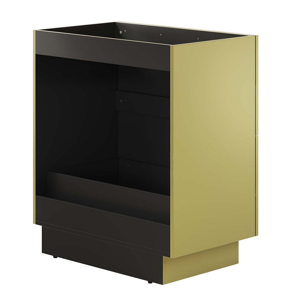 Modway Quantum Modern 30’’ Bathroom Vanity in Gold-Sink Basin Not Included MDY-EEI-6133-GLD