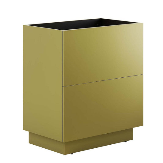 Modway Quantum Modern 30" Bathroom Vanity in Gold-Sink Basin Not Included