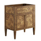 Modway Elysian 30" Burl Wood Bathroom Vanity Cabinet in Brown-Sink Basin Not Included