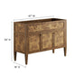 Modway Elysian 48’’ Single or Double Compatible Bathroom Vanity Cabinet in Brown-Sink Basin Not Included MDY-EEI-6140-BRN