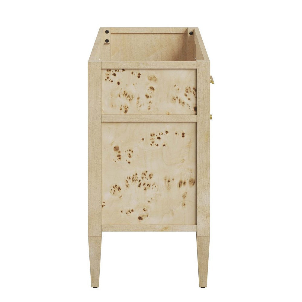 Modway Elysian 48’’ Single or Double Compatible Bathroom Vanity Cabinet in Burl-Sink Basin Not Included MDY-EEI-6140-BUR