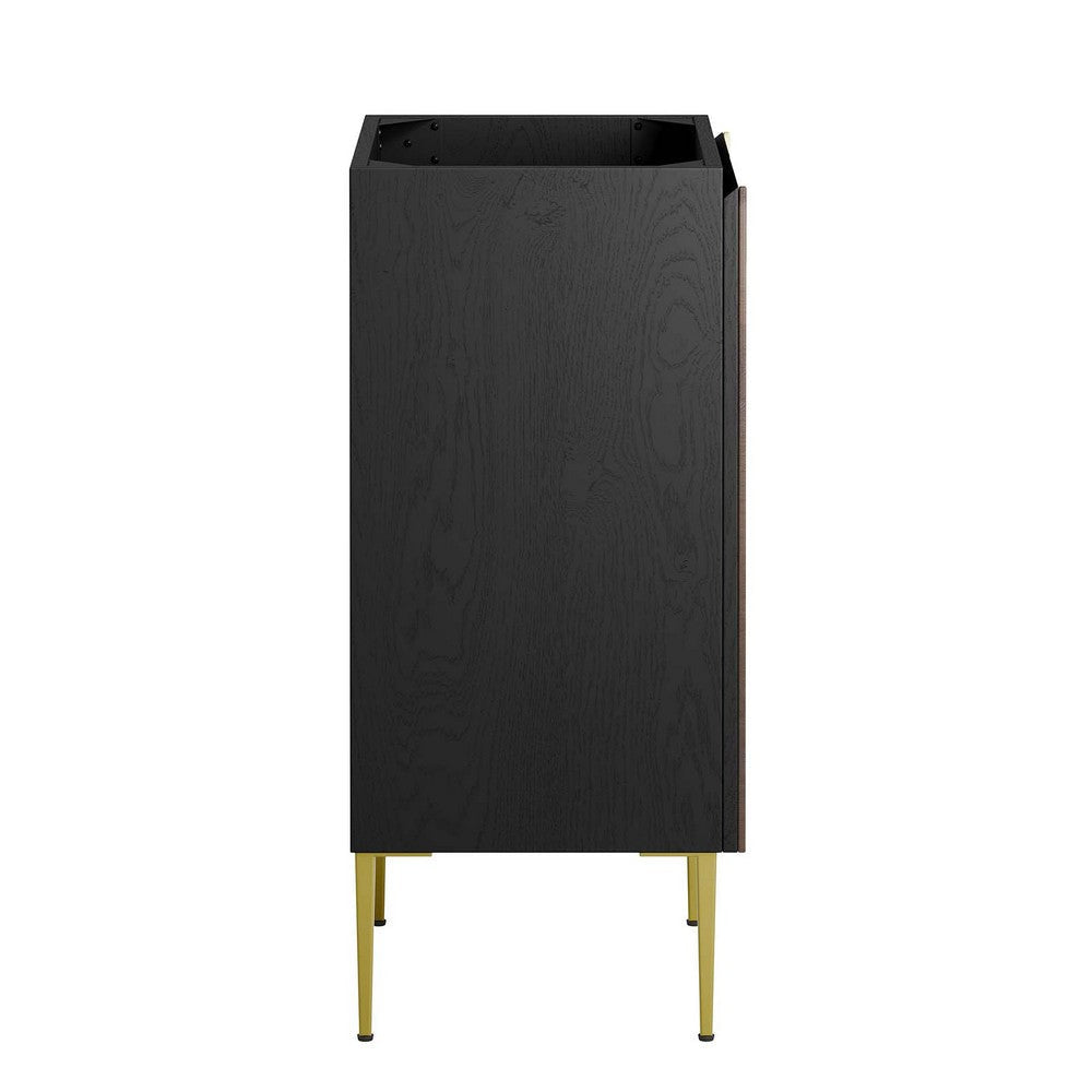 Alchemist 18’ Bathroom Vanity Cabinet (Sink Basin Not Included) - No Shipping Charges MDY-EEI-6141-BLK-GLD