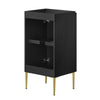 Alchemist 18’ Bathroom Vanity Cabinet (Sink Basin Not Included) - No Shipping Charges MDY-EEI-6141-BLK-GLD