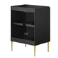 Alchemist 24’ Bathroom Vanity Cabinet (Sink Basin Not Included) - No Shipping Charges MDY-EEI-6142-BLK-GLD