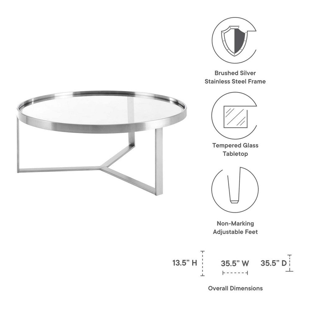 Relay Coffee Table - No Shipping Charges MDY-EEI-6154-SLV