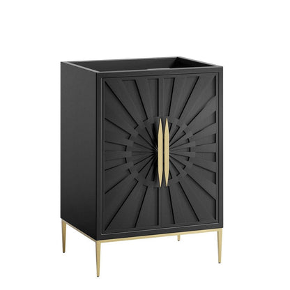 Modway Awaken Bathroom Vanity Cabinet, 24", Black