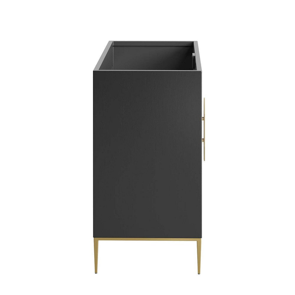 Awaken 48’ Double or Single Sink Compatible (Not Included) Bathroom Vanity Cabinet - No Shipping Charges MDY-EEI-6163-BLK