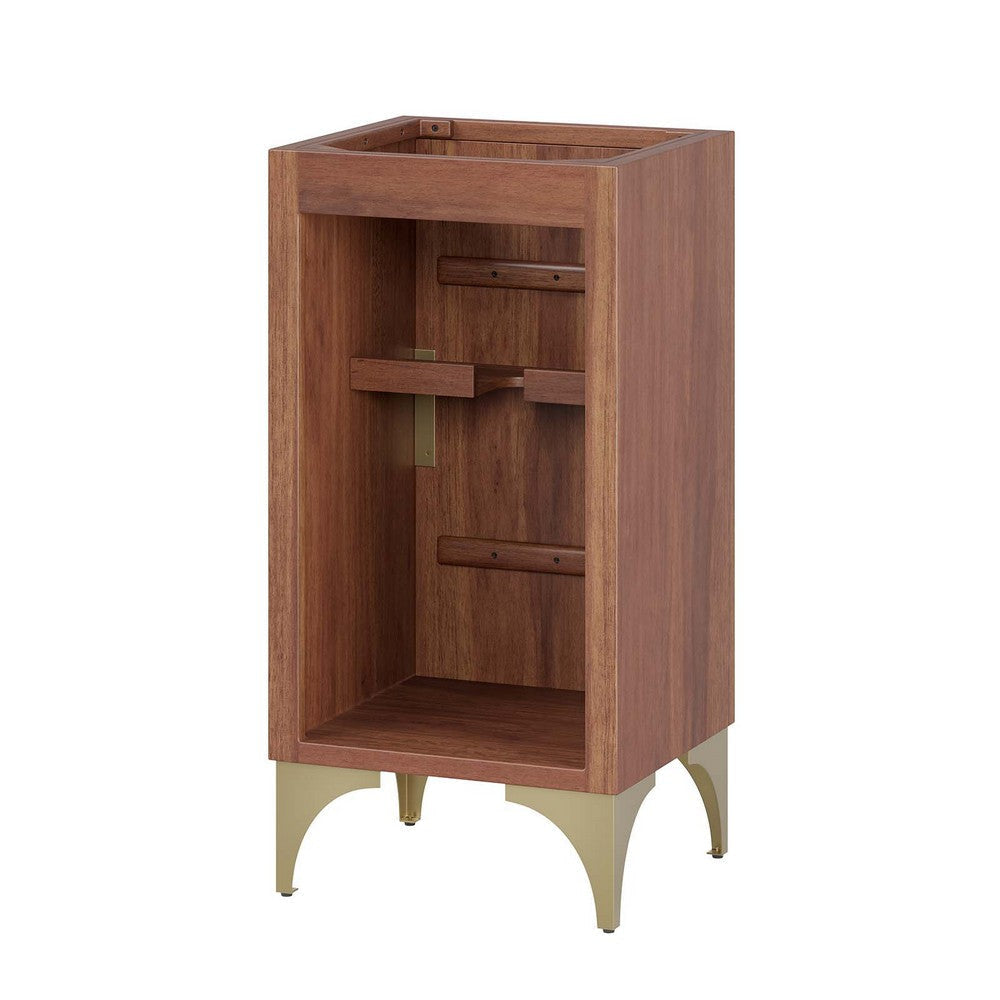 Modway Daylight Bathroom Vanity Cabinet-Sink Basin Not Included, 18 Inch, Walnut