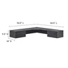 Render Wall Mount Corner Office Desk - No Shipping Charges MDY-EEI-6181-CHA