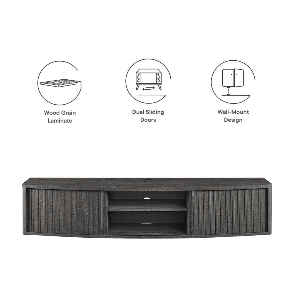 Resonance 60’ Wall-Mount TV Stand - No Shipping Charges MDY-EEI-6182-CHA