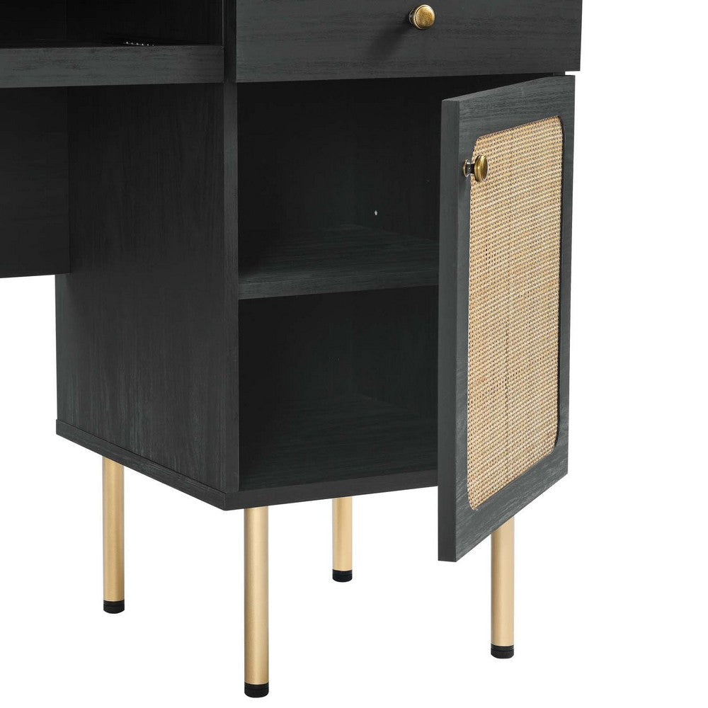 Chaucer Office Desk - No Shipping Charges MDY-EEI-6199-BLK