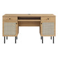 Modway Chaucer Modern Wood Grain Computer Office Desk Oak MDY-EEI-6199-OAK