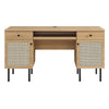 Modway Chaucer Modern Wood Grain Computer Office Desk Oak MDY-EEI-6199-OAK