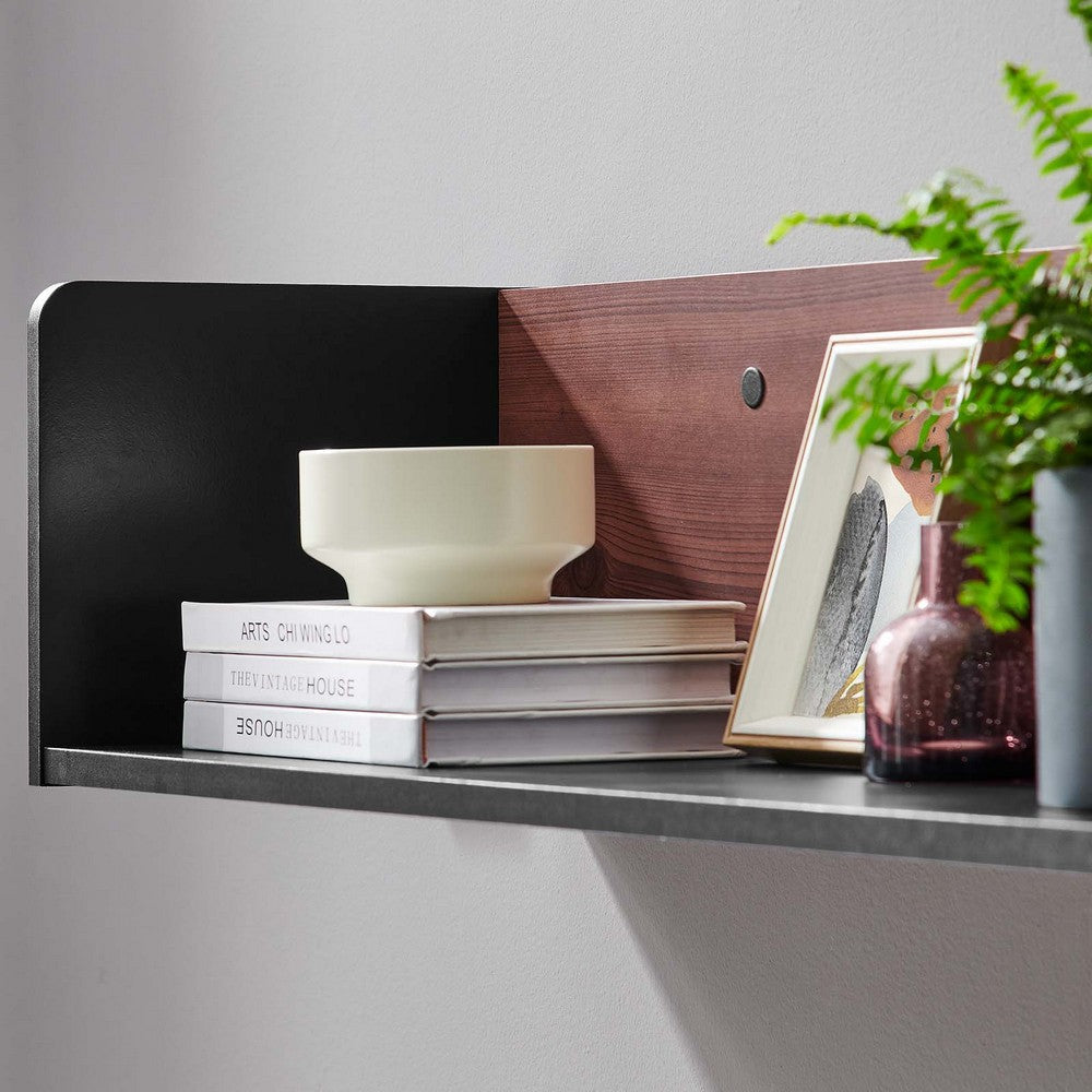 Kinetic Wall-Mount Shelf - No Shipping Charges MDY-EEI-6208-BLK-CHE