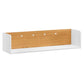 Modway EEI-6208-WHI-NAT Kinetic Wall-Mount Shelf, White Natural