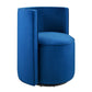 Modway Della Performance Velvet Accent Swivel Chair in Navy