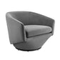 Series Performance Velvet Fabric Swivel Chair - No Shipping Charges MDY-EEI-6224-GRY