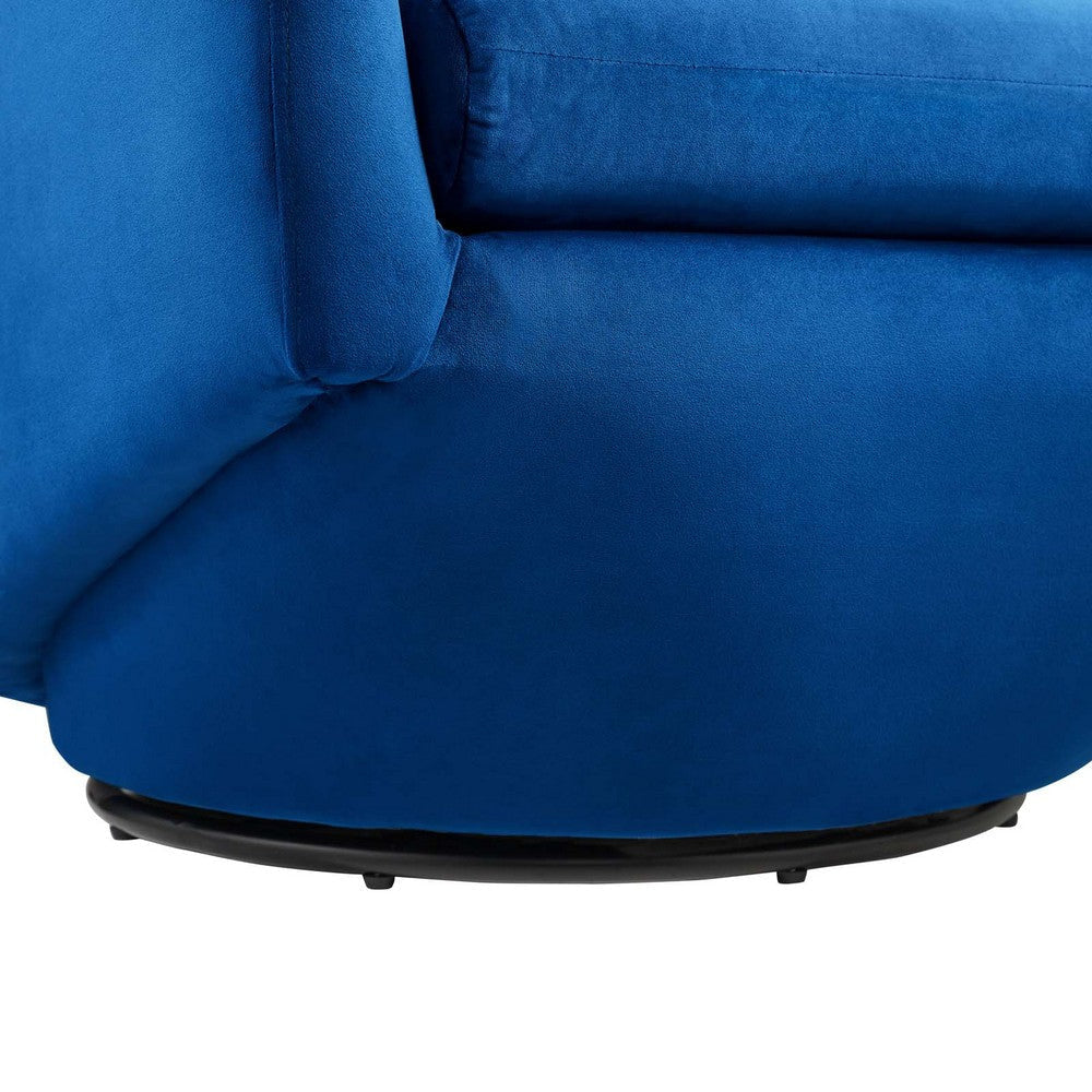 Series Performance Velvet Fabric Swivel Chair - No Shipping Charges MDY-EEI-6224-GRY