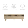 Render 60’ TV Stand - No Shipping Charges MDY-EEI-6228-OAK